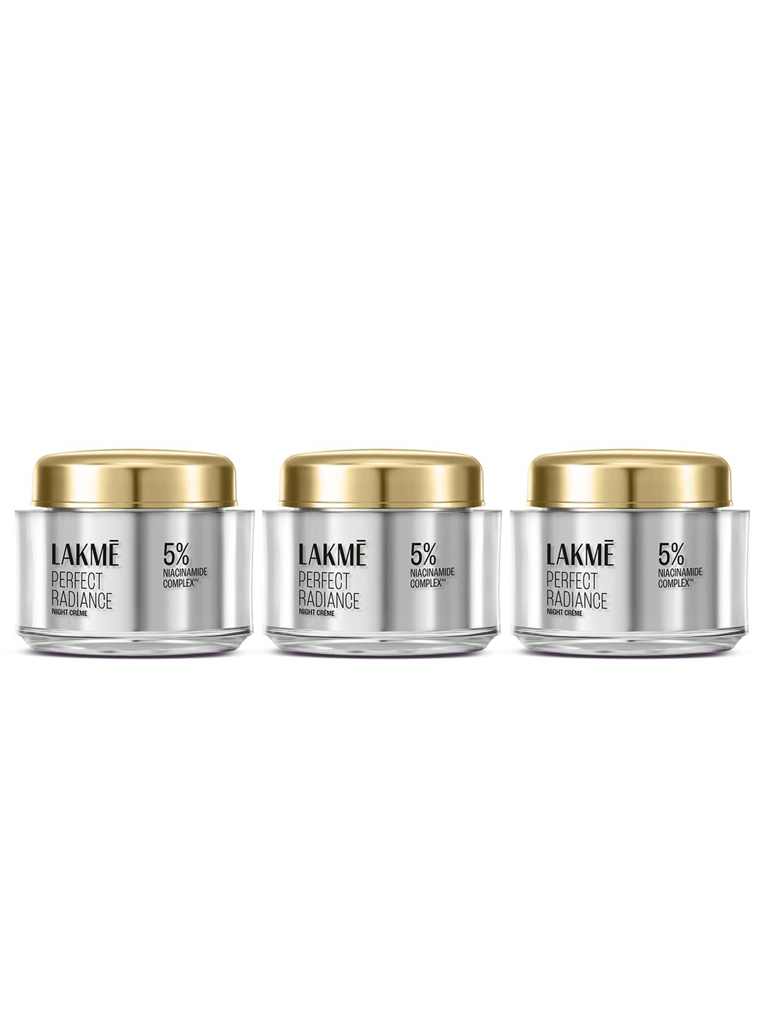 Lakme Set of 3 Perfect Radiance Skin Brightening Night Creme - 50 g each
