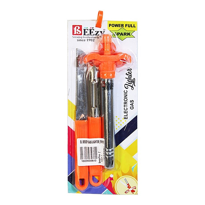 Beezy Gas Lighter Peeler & Knife - Set of 3 : 1 Unit