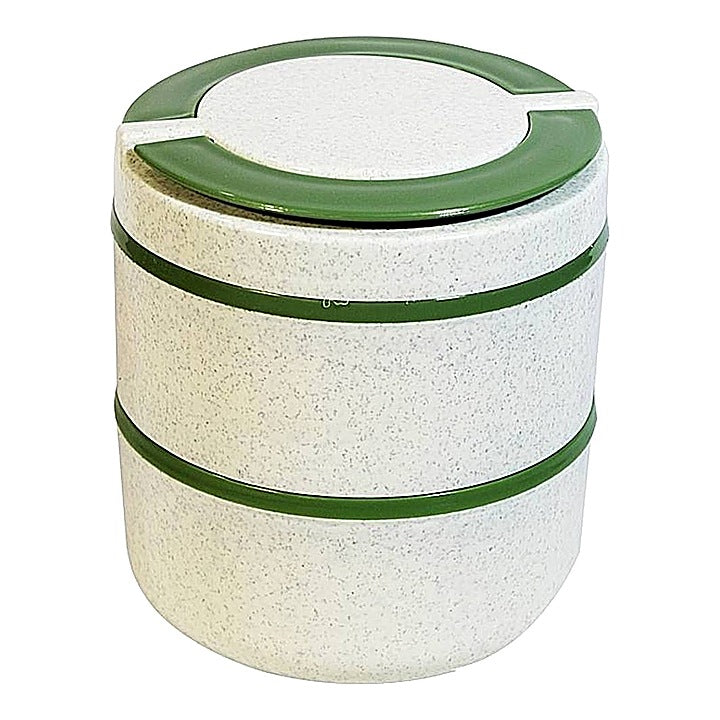 Paras Stainless Steel Flexi 2 Layer Lunch Box (Assorted) : 1 Unit