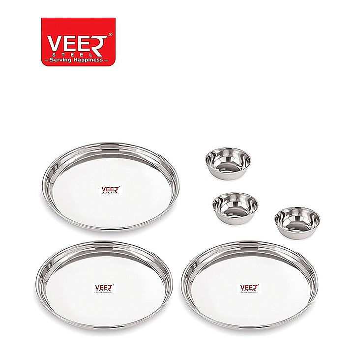 Veer Steel Combo Set - 6 Pieces : 1 U