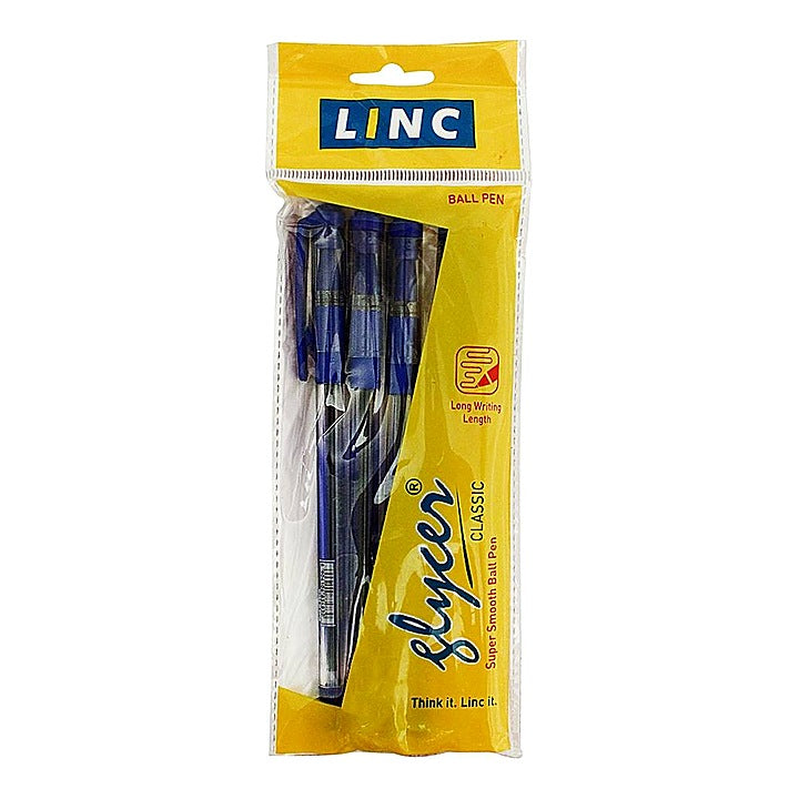 Linc Glycer Blue Ball Pen : 5 Pieces