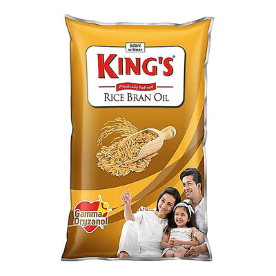 Kings Rice Bran Physically Refined Rice Bran Oil : 840 g