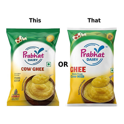 Prabhat Dairy Cow Ghee Pouch : 902 g