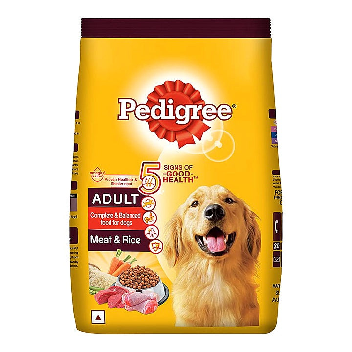 Pedigree Adult Dog Food - Meat & Rice : 1 kg
