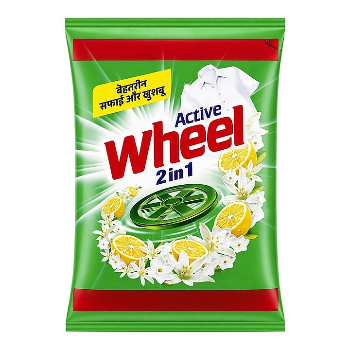 Wheel Active 2 In 1 Detergent Powder Green 4 Kg : 1 kg