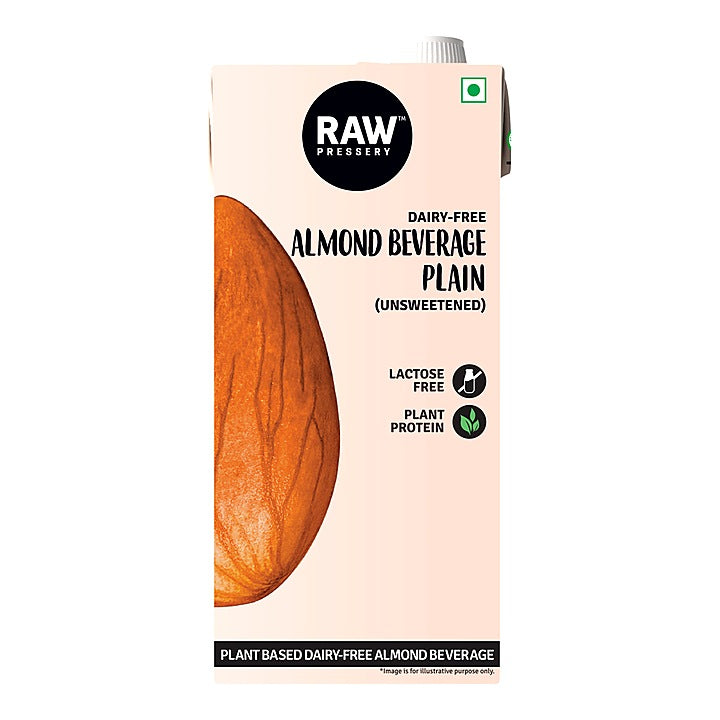 Raw Pressery Almond Milk Plain (Unsweetened) : 1 L