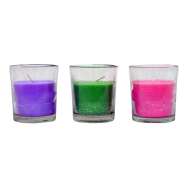 Pan Aromas  Shot Glass Candles : 3 Pieces