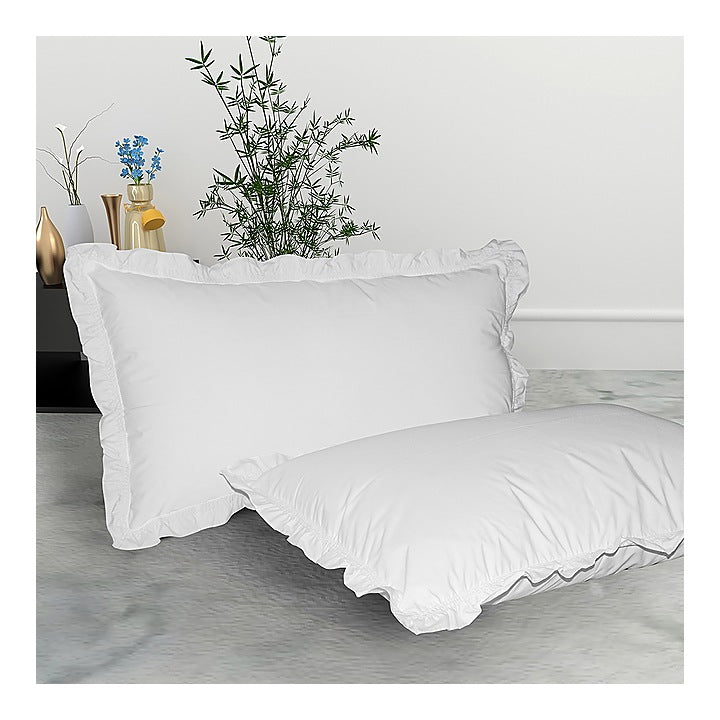 Pillow Cover Cotton White - 16x24 Inches : 2 Units