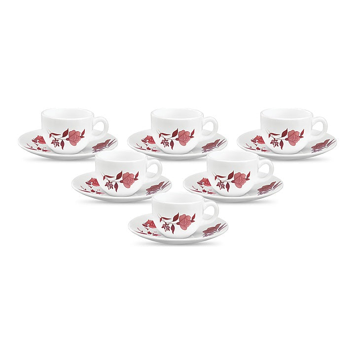 La Opala Jamaican Cup & Saucer Set : 6 N