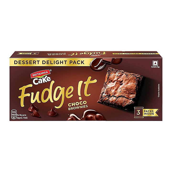 Britannia Fudge It Chocolate Brownie Cake : 120 g