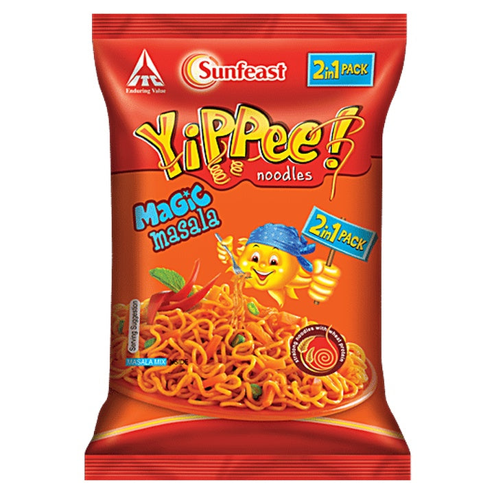 Sunfeast YiPPee! YiPPee! Magic Masala Instant Noodles With Added Veggies (136 g)