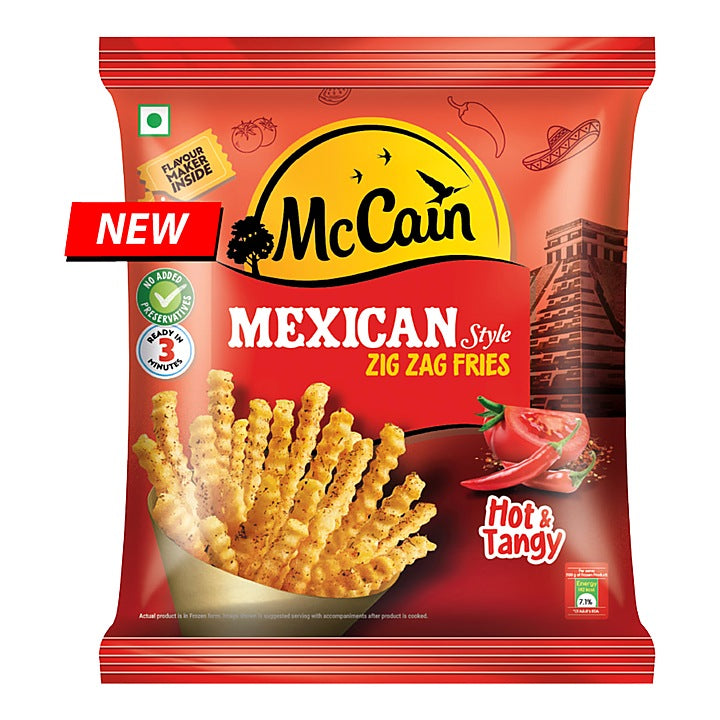 Mccain Mexican Style Zig Zag Fries : 400 g