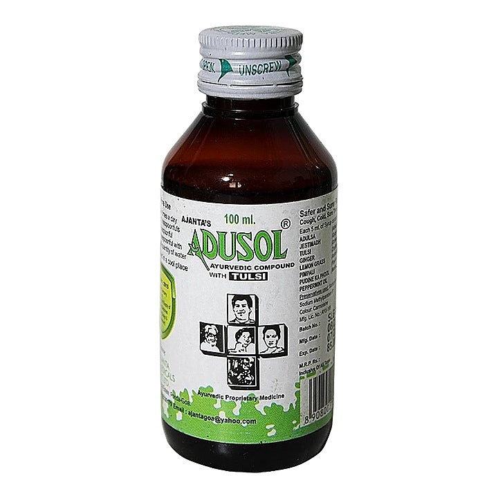 Adusol Tulsi Cough Syrup : 100 ml