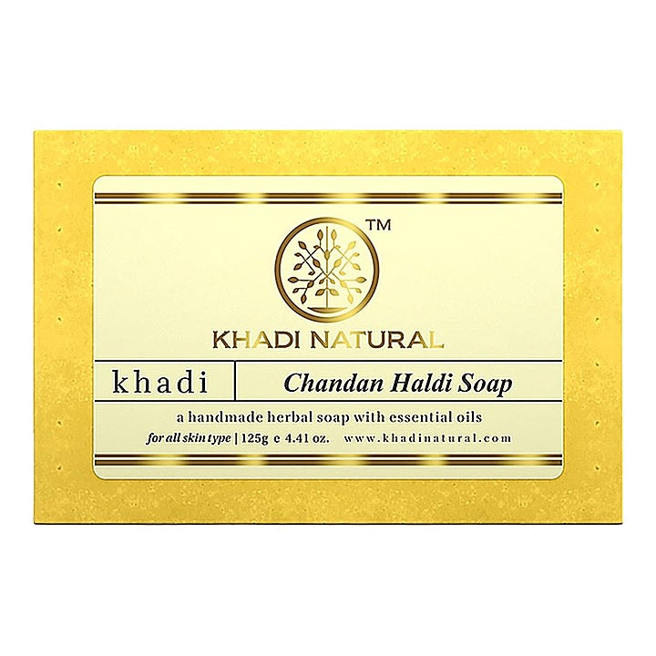 Khadi Natural Chandan Haldi Soap : 125 g