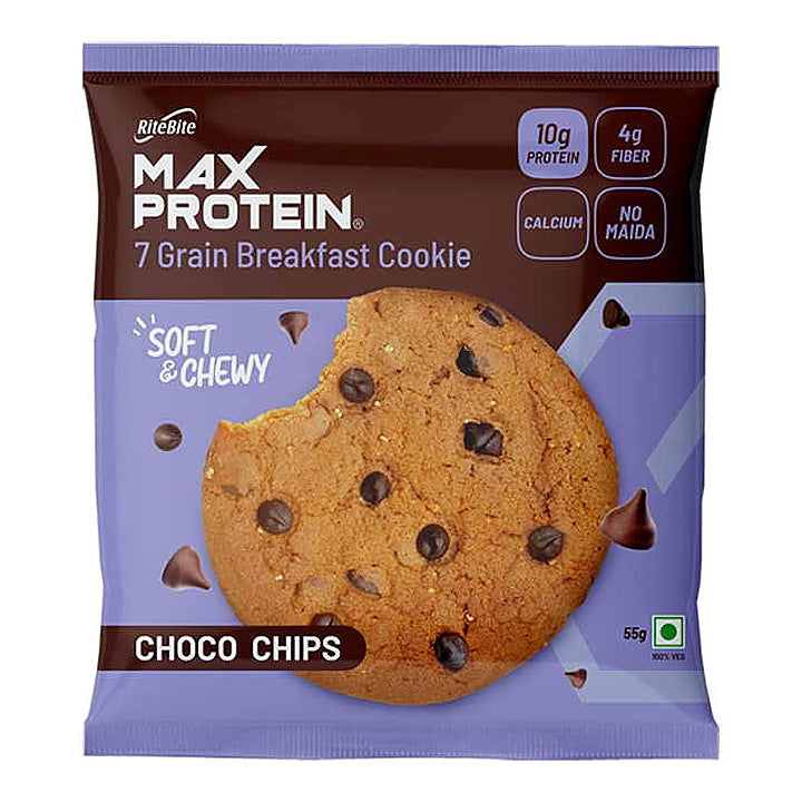 RiteBite Max Protein Cookie Choco Chips : 55 g