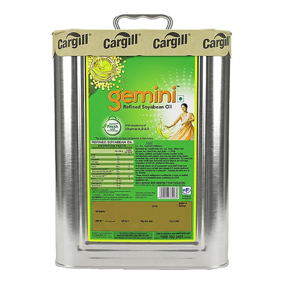 Gemini Refined Soyabean Oil Tin : 13 kg