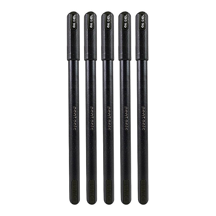 Linc Pentonic Black Gel Pen : 5 Pieces