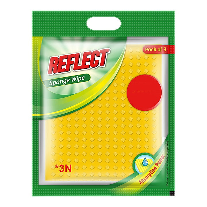 Reflect Sponge Wipes - 20 x 17.5 cm : 3 Units