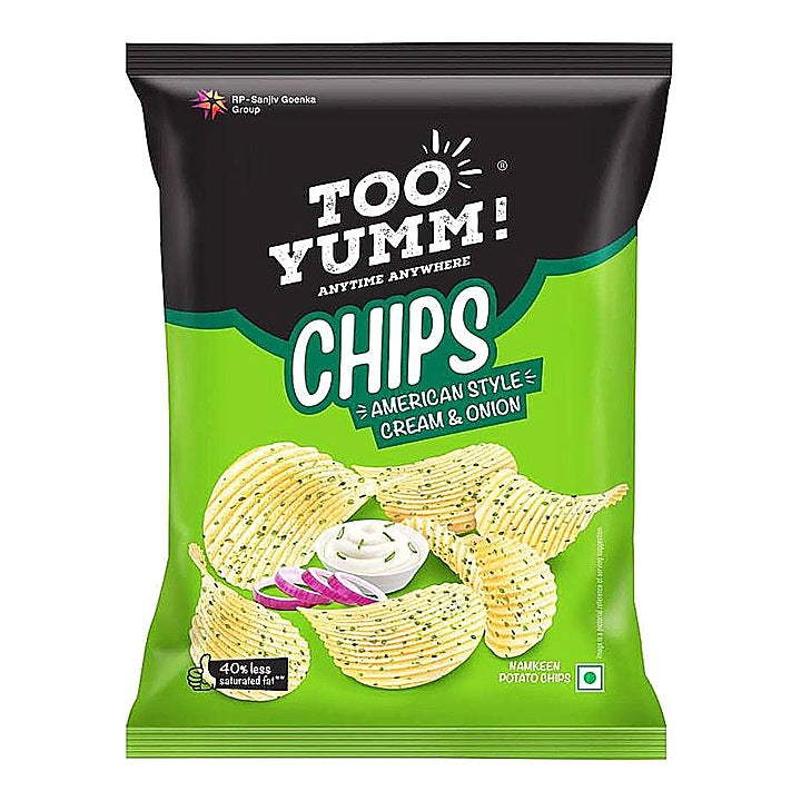 Too Yumm Style Cream & Onion Potato Chips : 79 g