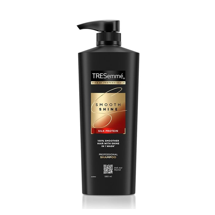 TRESemme Smooth Shine Shampoo 580ml With Vitamin H and Silk Protein | Salon-Smooth Silky Hair| Shiny and Smooth Hair | Intense Hydration