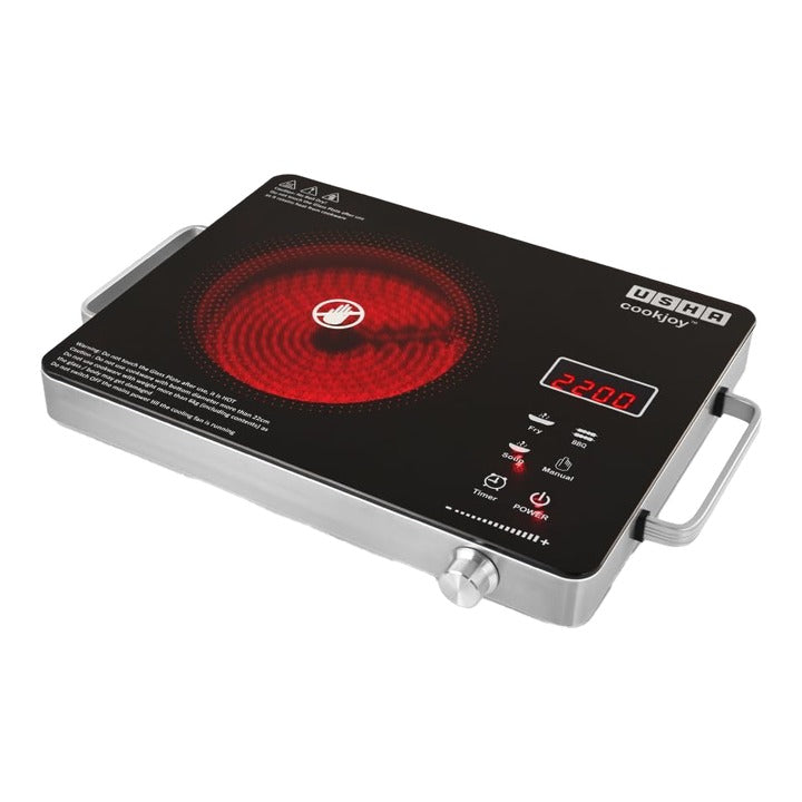 Usha IR2200TCB 2200 W Infrared Cooktop (Black) : 1 Unit