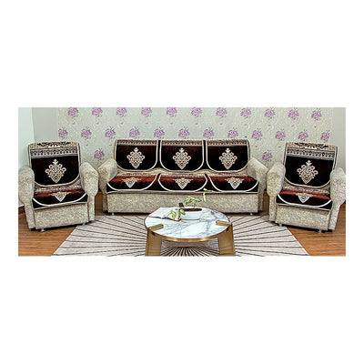 MHF Sofa Slip Cover Cloud Coffee - Coffee : 6 Units