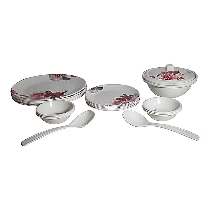 Dine Smart Stylon Melamine Dinner Set (24 Pieces) : 1 Unit
