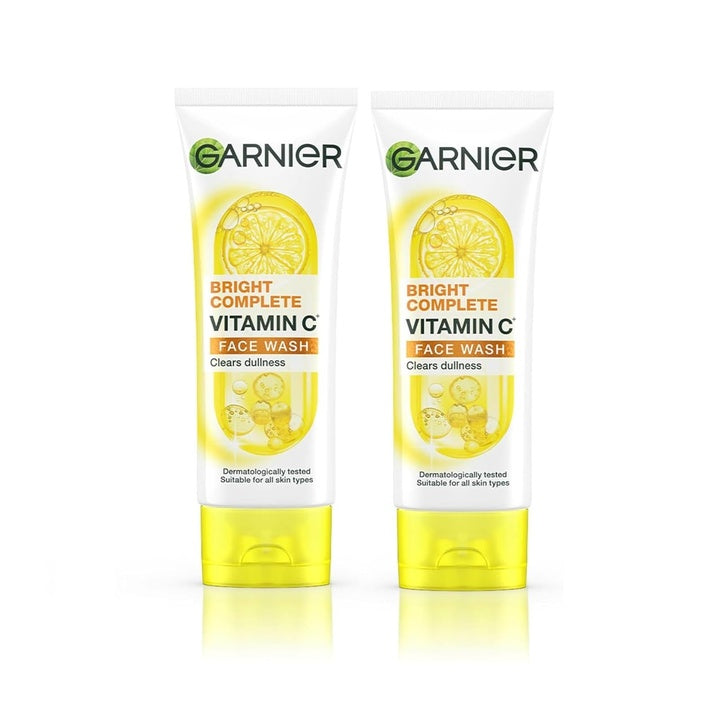 Garnier Bright Complete Skin Naturals Vitamin C Face Wash, 100g(Pack of 2)