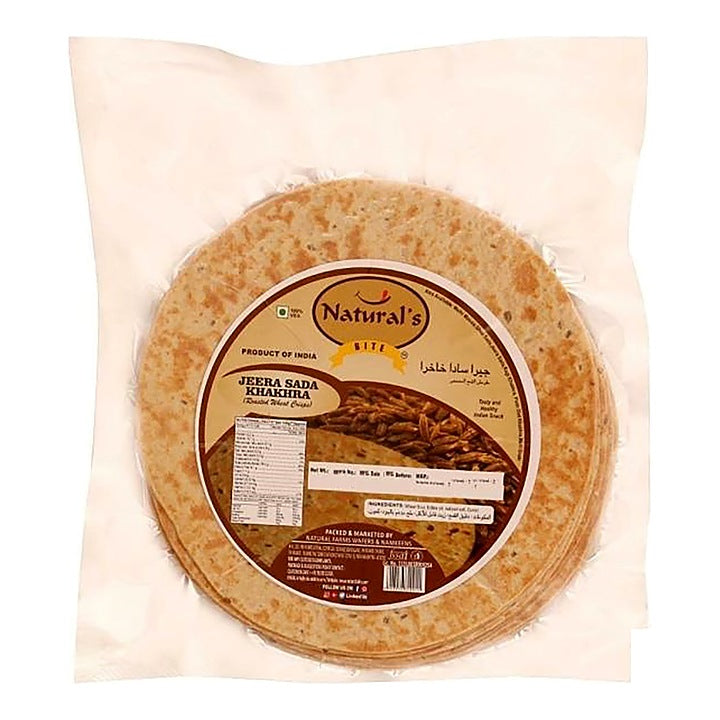 Natural's Bite Jeera Sada Khakhra : 180 g