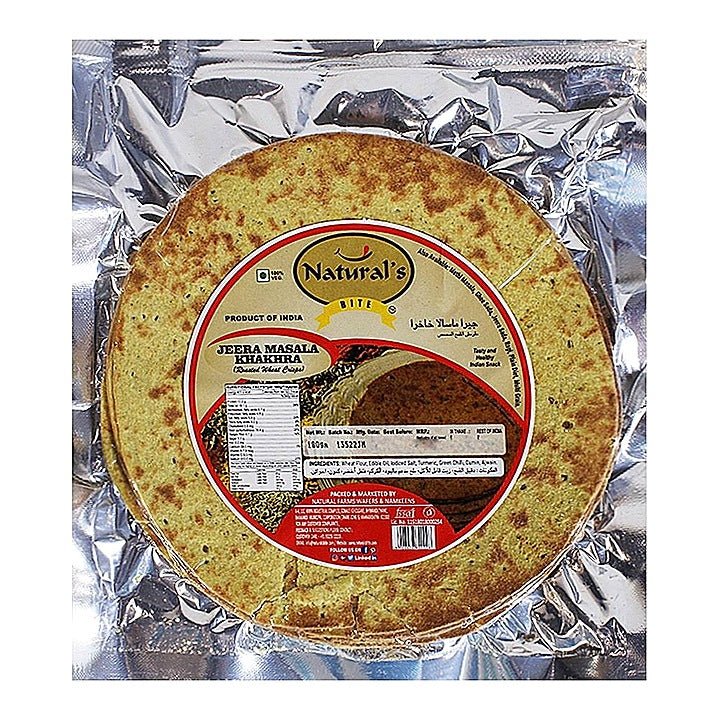 Natural's Bite Jeera Masala Khakhra : 180 g
