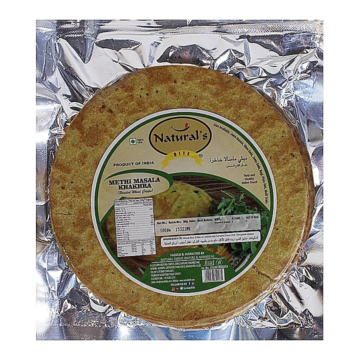 Natural's Bite Methi Masala Khakhra : 180 g