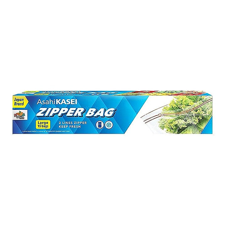 Asahi Kasei Zipper Bag Large - 27x28 cm : 15 Units
