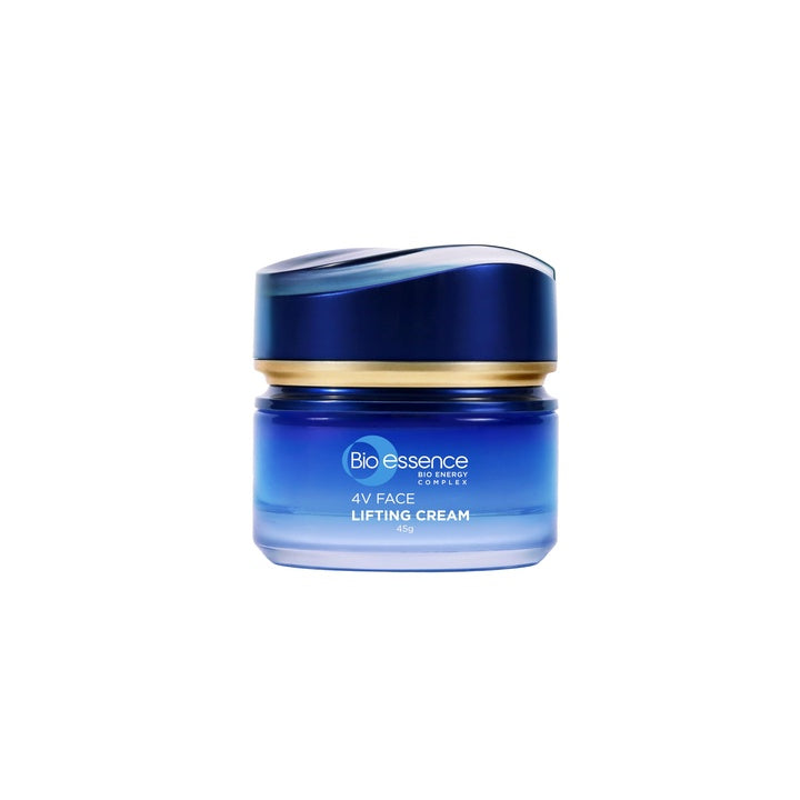 Bio-Essence Bio-Vlift 4V Face Lifting Cream, Firming, Tightening, Double Chin Firming, Hyaluronic Acid, Fermented Rice, Niacinamide, Face Moisturizer for Women, Ideal for All Skin Types, Anti Ageing, 45g