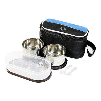 Steel Royal Foody Lunch Box Set - 3 Containers : 1 Unit