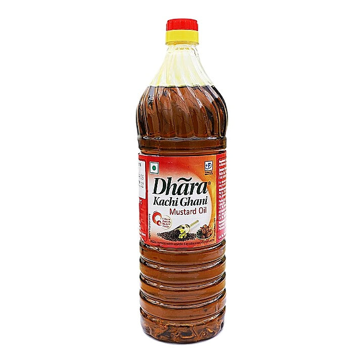 Dhara Khachi Ghani Mustard Oil Bottle : 910 g