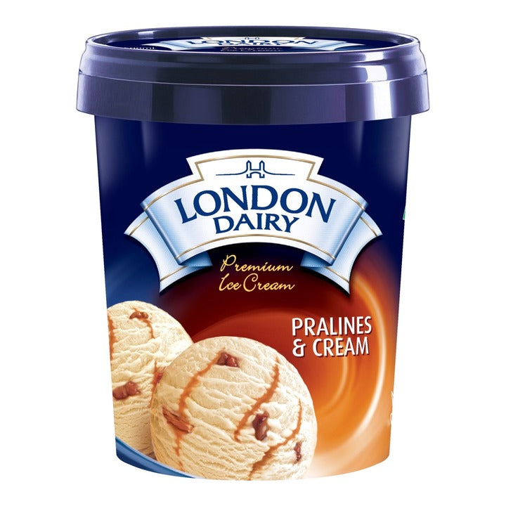 London Dairy Pralines n Cream Tub : 500 ml