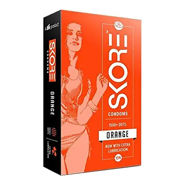 Skore Orange Condoms : 10 Units