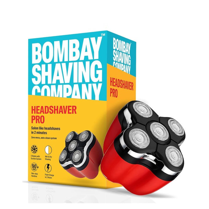 Bombay Shaving Company Head Shaver Pro | 120 Min Charge time, 90 Min Run time, Charging Indicator | IPX6 Waterproof, 2 Years Warranty | Head Shaver for Bald Men | Hair Trimmer for Men