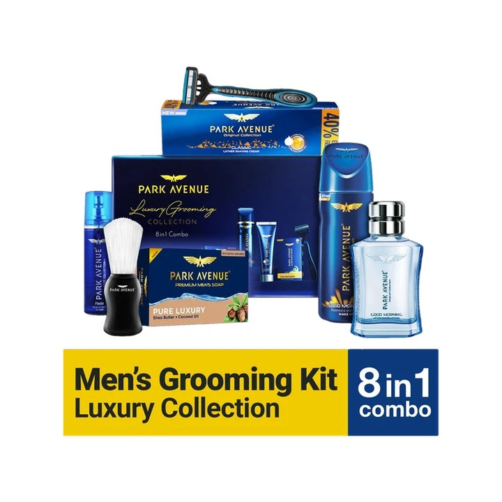 PARK AVENUE Luxury Grooming Kit for Men (8 Items in the set)