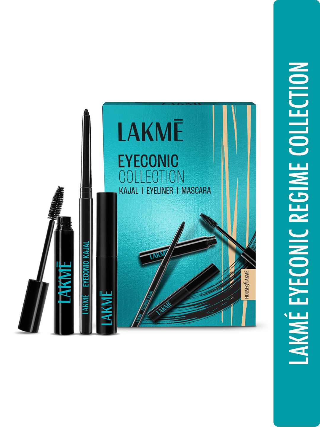 Lakme Eyeconic Collection Smudgeproof Eye Regime Kit Kajal + Eyeliner + Mascara 13.35ml