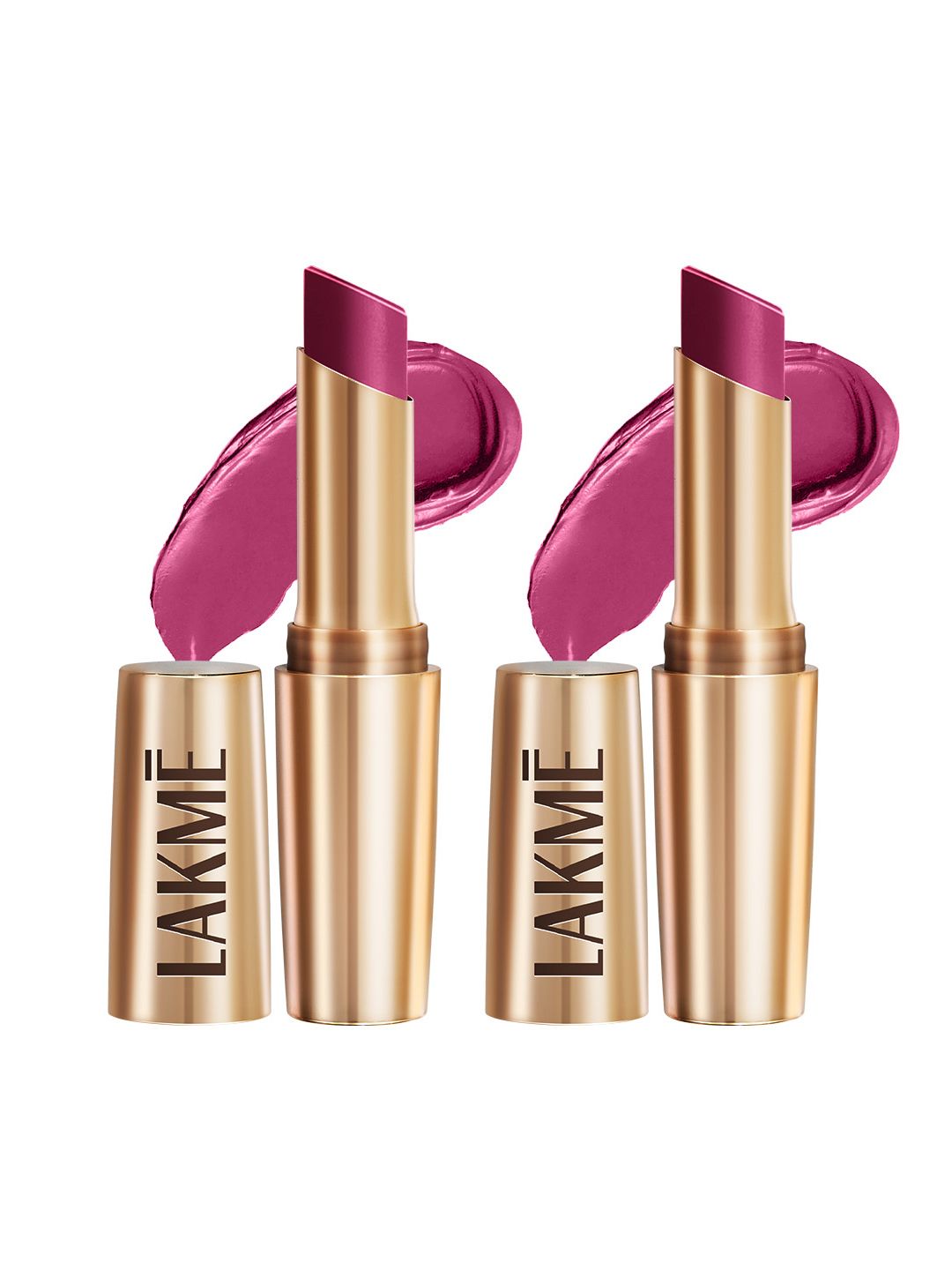 Lakme Set of 2 9to5 Powerplay Priming Matte Lipstick 3.6g each - Plum Pick