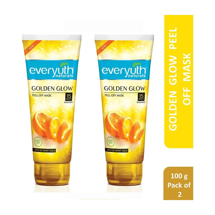 Everyuth Naturals Golden Glow 24K Gold & Orange Peel-Off Mask (100 g)