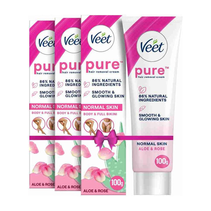 Veet Pure Normal Skin Cream with Lotus (300 g, Pack of 3)