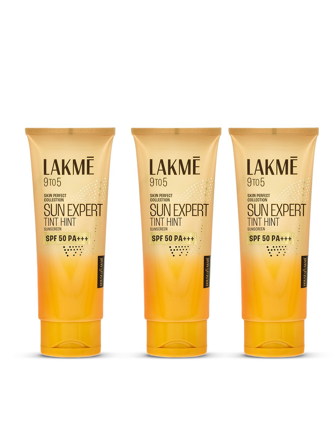 Lakme Set of 3 Tinted Sunscreen SPF 50 PA +++ UVA/B Protection - 50 g Each