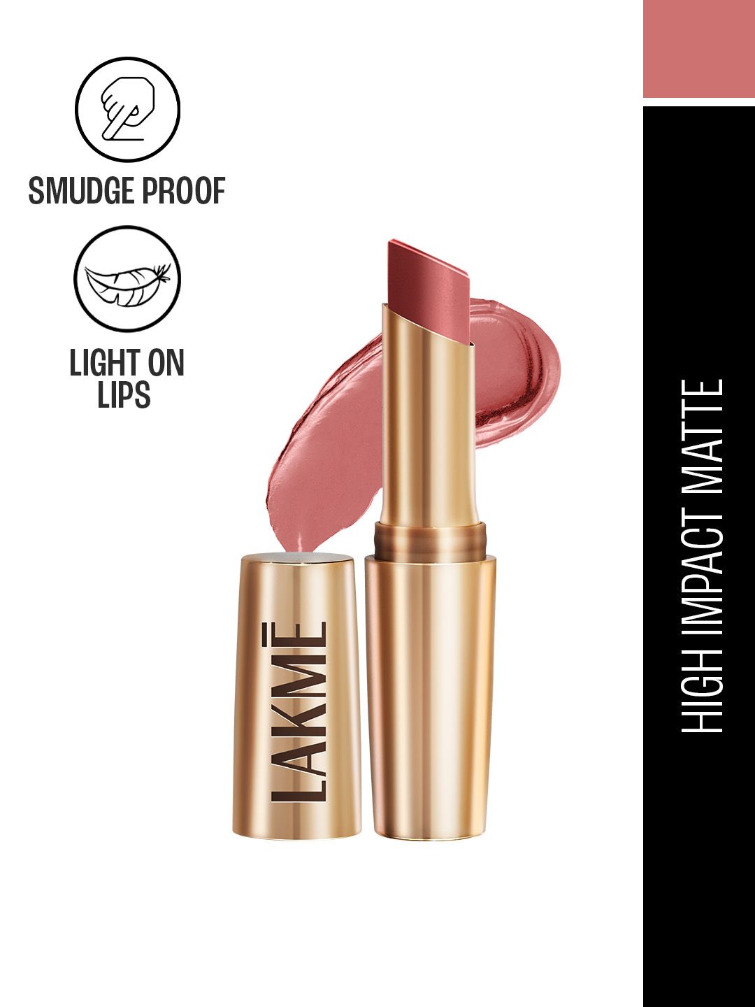 Lakme 9to5 Powerplay Priming Matte Lipstick With Vit E Lasts 16Hr  3.6g - MP7 Blushing Nude