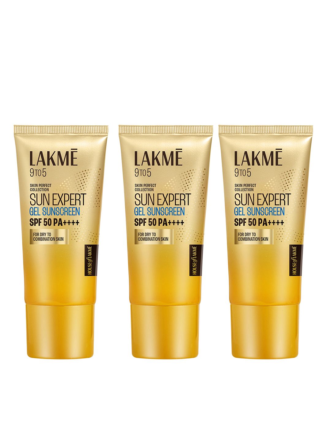 Lakme Set of 3 9To5 Sun Expert SPF 50 PA+++ Gel Sunscreen - 50g each