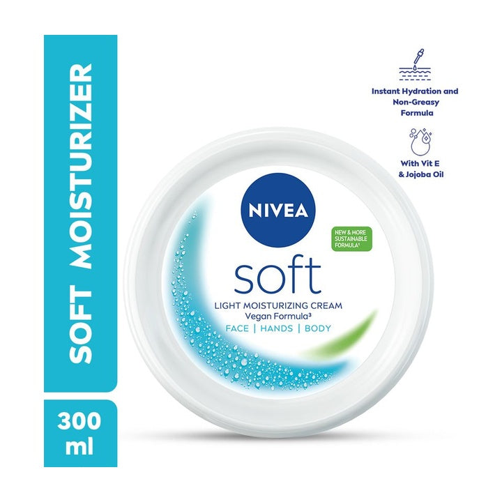 NIVEA Soft Light Moisturizing Vitamin E Face Cream & Body moisturizer