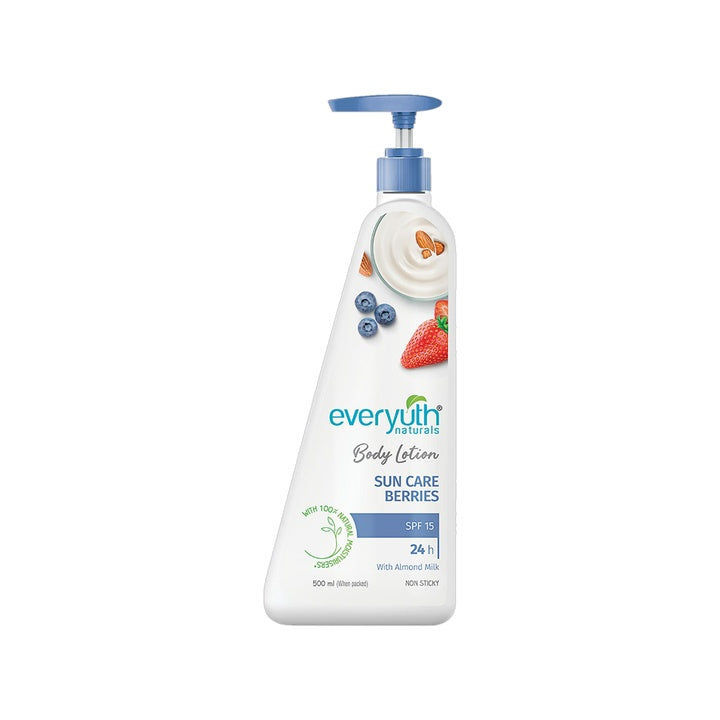 Everyuth Naturals Body Lotion with Sun Care Berries SPF 15 (500 ml)