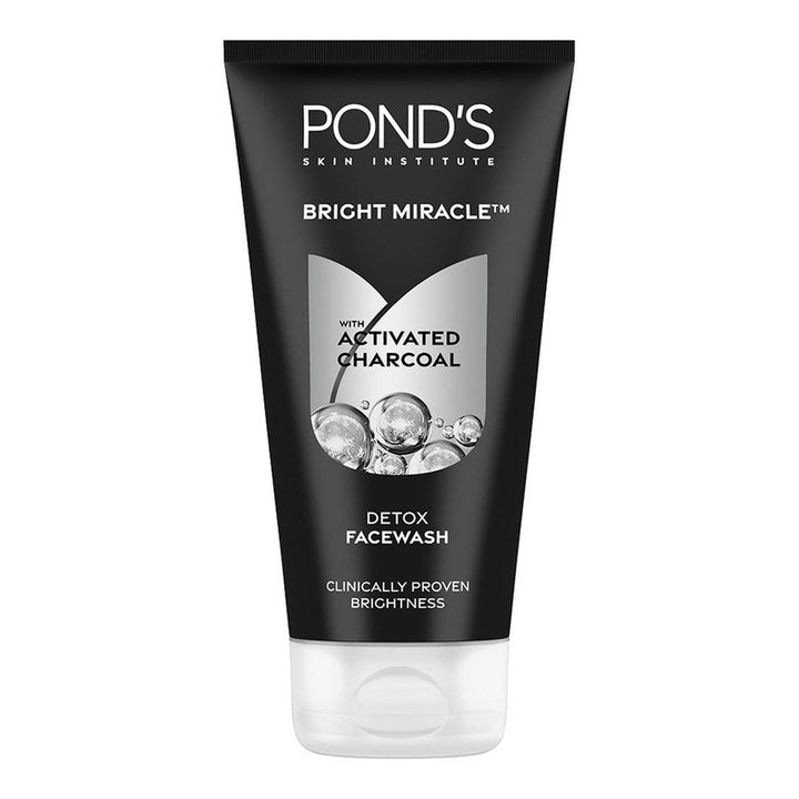 Ponds Bright Miracle Detox Facewash with 10X Power of Charcoal - 150g