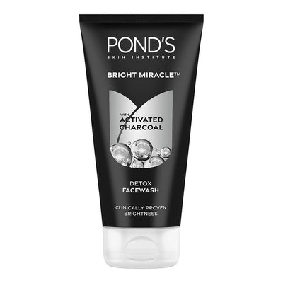 Ponds Bright Miracle Detox Facewash with 10X Power of Charcoal - 150g